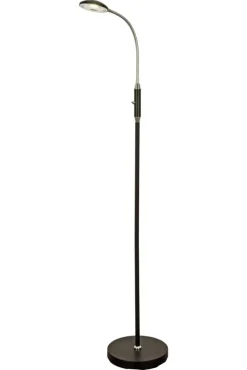 Aneta Lighting led lattiavalaisin Hero musta/kromi