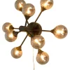 Aneta Lighting seinä/kattovalaisin Cosmos musta
