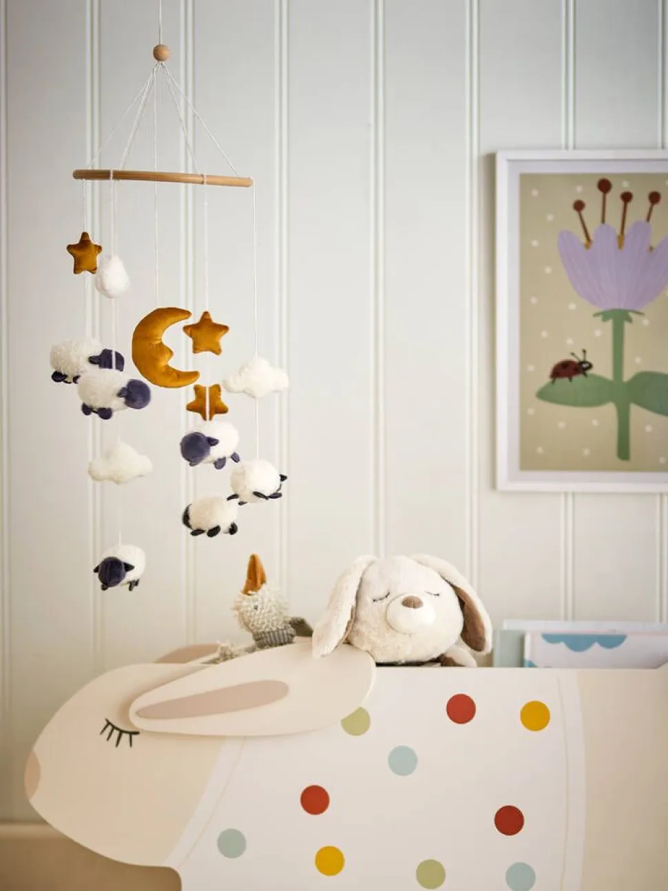Bloomingville Mini mobile Dolly valkoinen