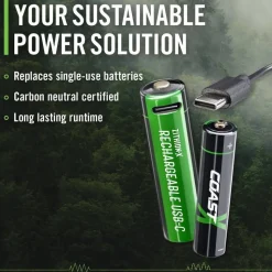 Coast paristo AA USB-C 1.5V 4 kpl sis. latauskaapelin