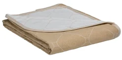 Create Home Aamu päiväpeite 2-puoleinen 180x260cm khaki/l.valkoinen