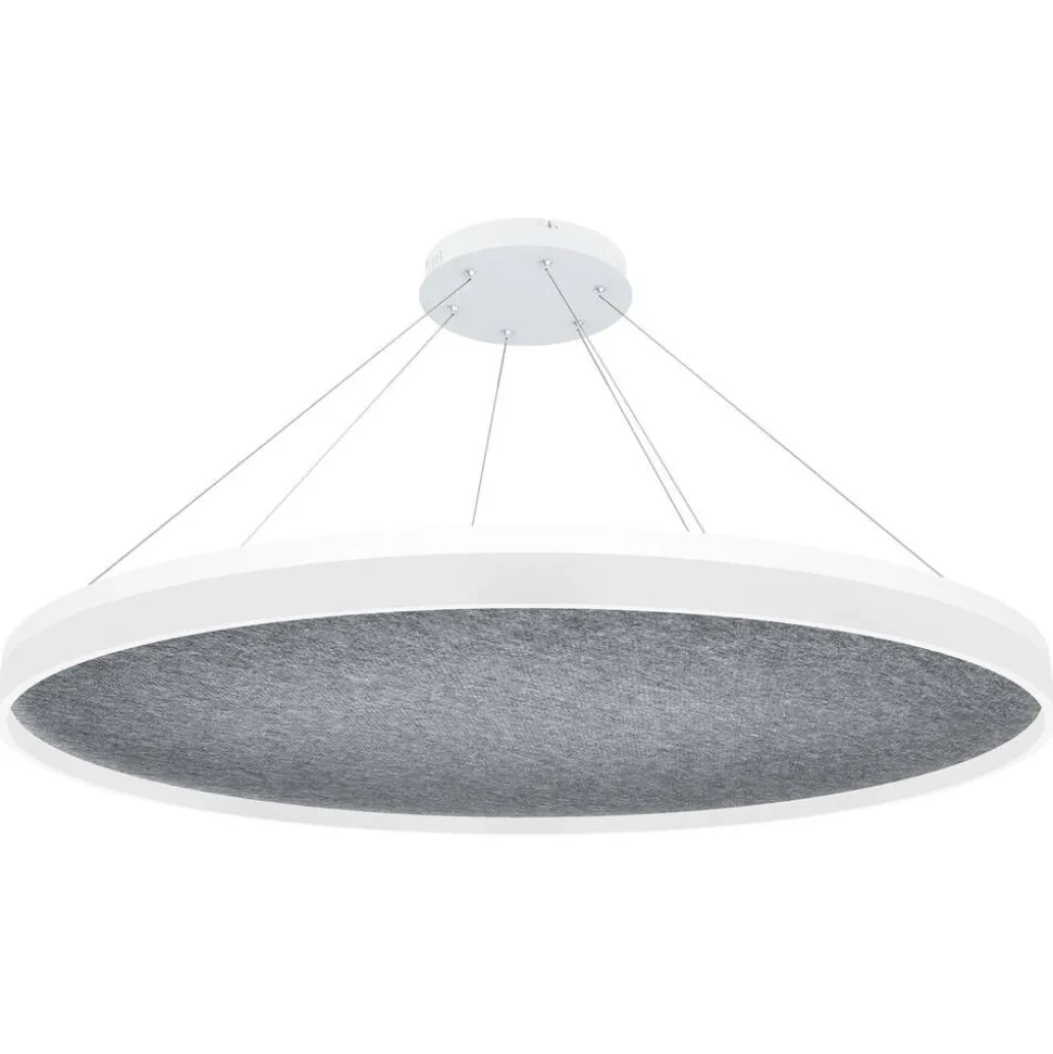 Design by Grönlund Acoustic Circulo 80 kattovalaisin vaaleanharmaa 3000K