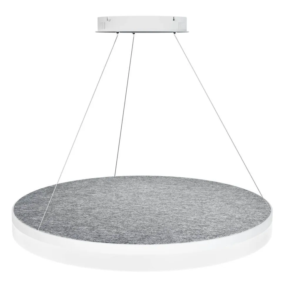 Design by Grönlund Acoustic Circulo 80 kattovalaisin vaaleanharmaa 3000K