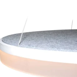 Design by Grönlund Acoustic Circulo 80 kattovalaisin vaaleanharmaa 3000K