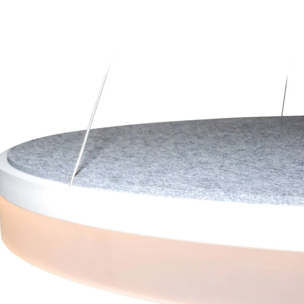 Design by Grönlund Acoustic Circulo 80 kattovalaisin vaaleanharmaa 3000K