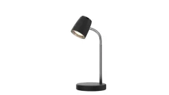 Heat Study LED pöytävalaisin 4,5W 38 cm musta