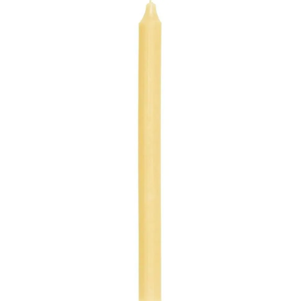 IB Laursen kruunukynttilä 29 cm rustiikki keltainen