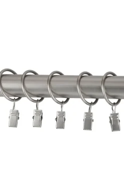 Ihanin verhorenkaat nipistimellä 25/32 mm teräs