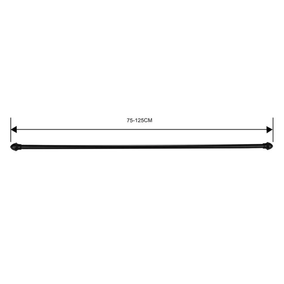Ihanin verhotanko Cafe 75-125 cm musta