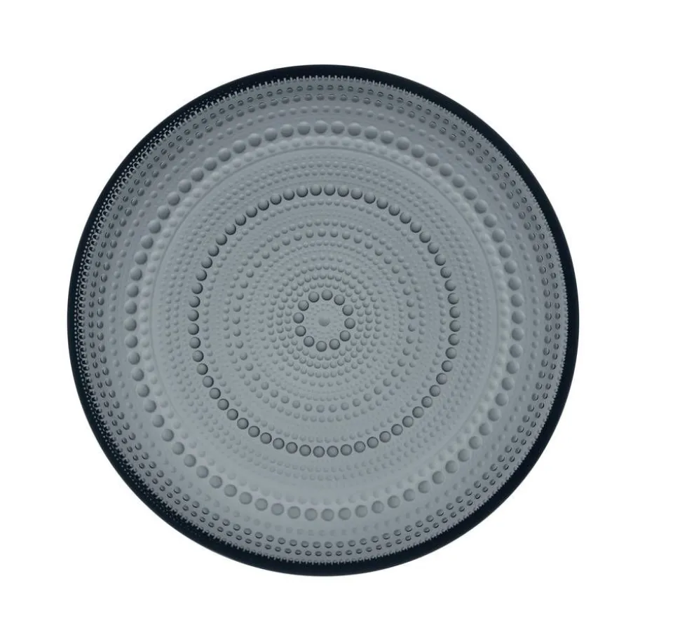 Iittala Kastehelmi lautanen 248 mm tummanharmaa