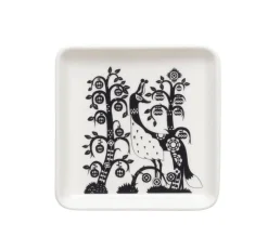Iittala Taika lautanen Taika neliö 12x12 cm musta