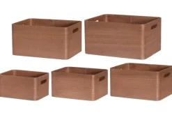 4Living puulaatikko 35x26x18 cm ruskea
