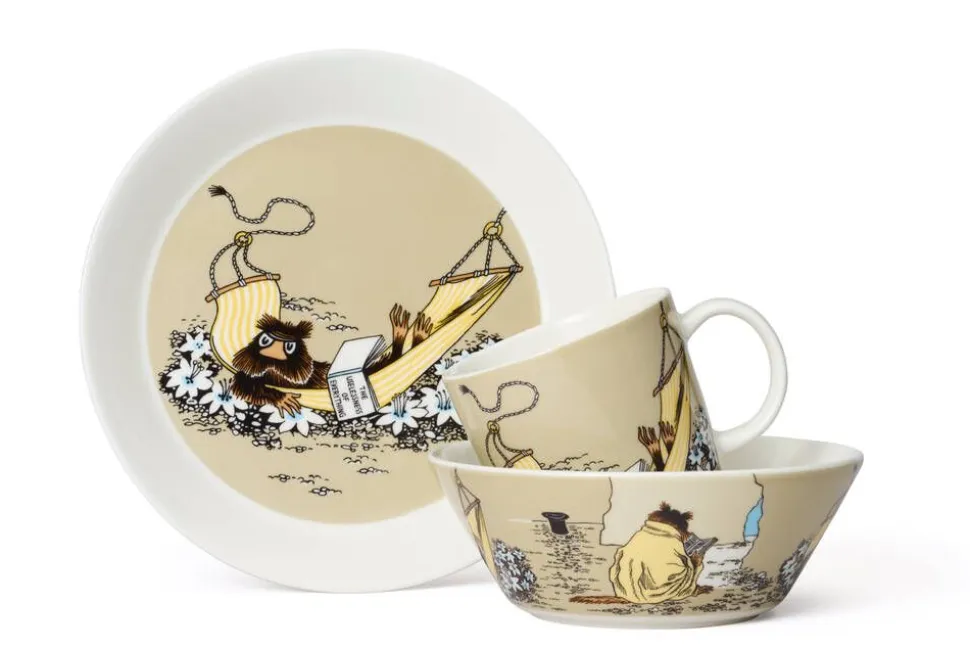 Moomin Arabia lautanen Ø 19 cm Piisamirotta luolassa