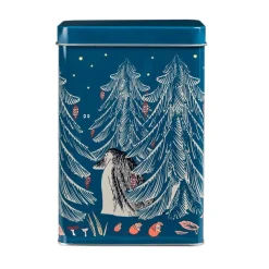 Moomin kahvipurkki Ikimetsä sininen