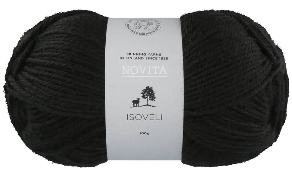 Novita Isoveli lanka 100 g 099 noki