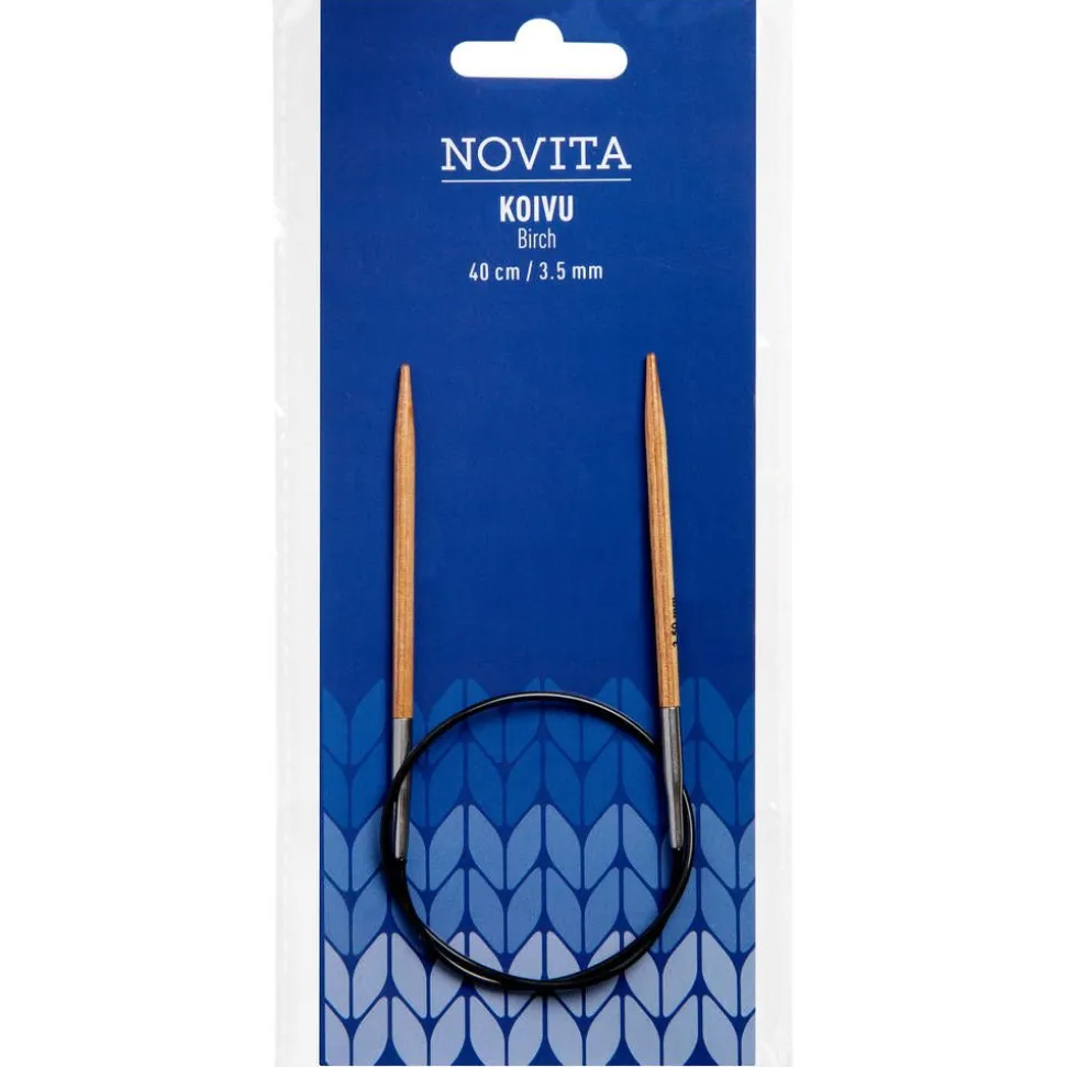 Novita pyöröpuikot 40 cm koivu 3.5