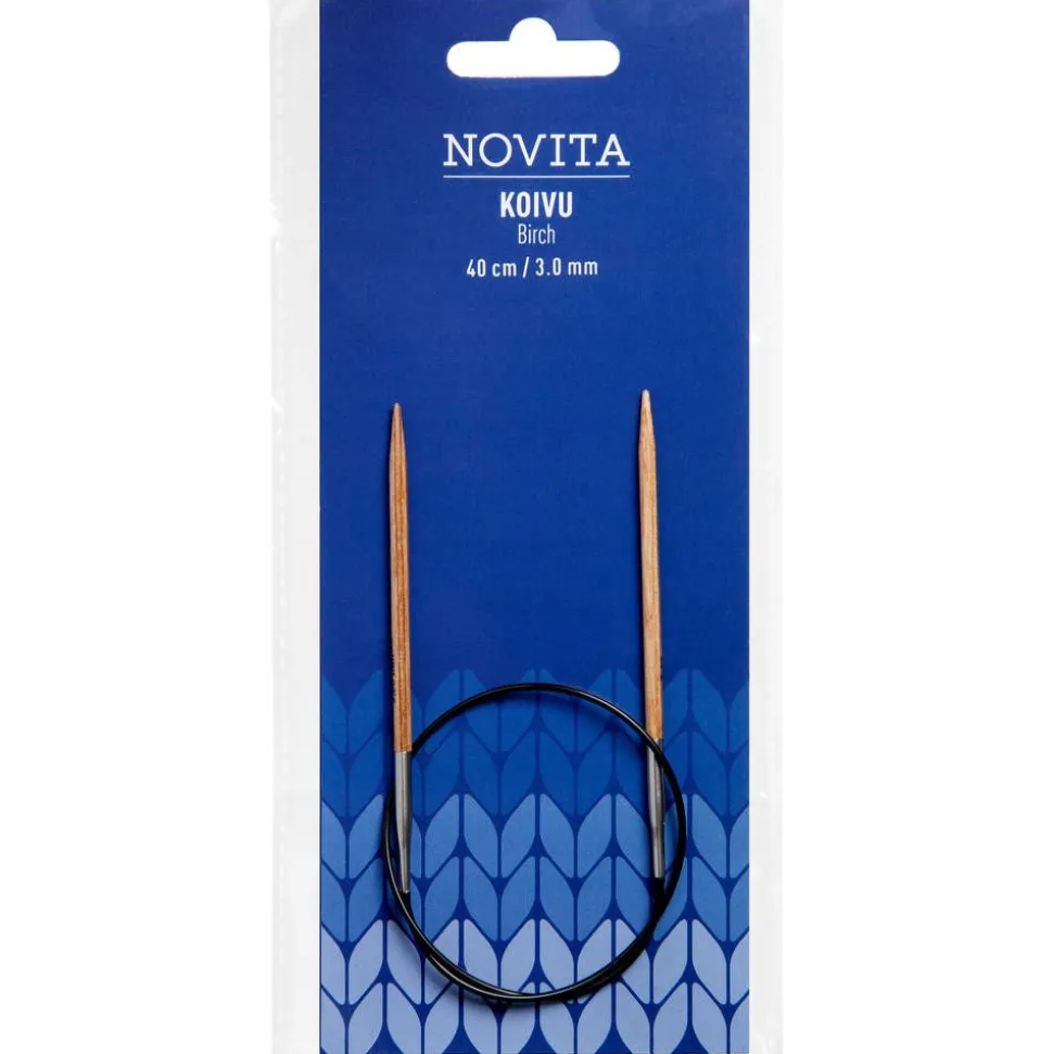 Novita pyöröpuikot 40 cm koivu 3.0