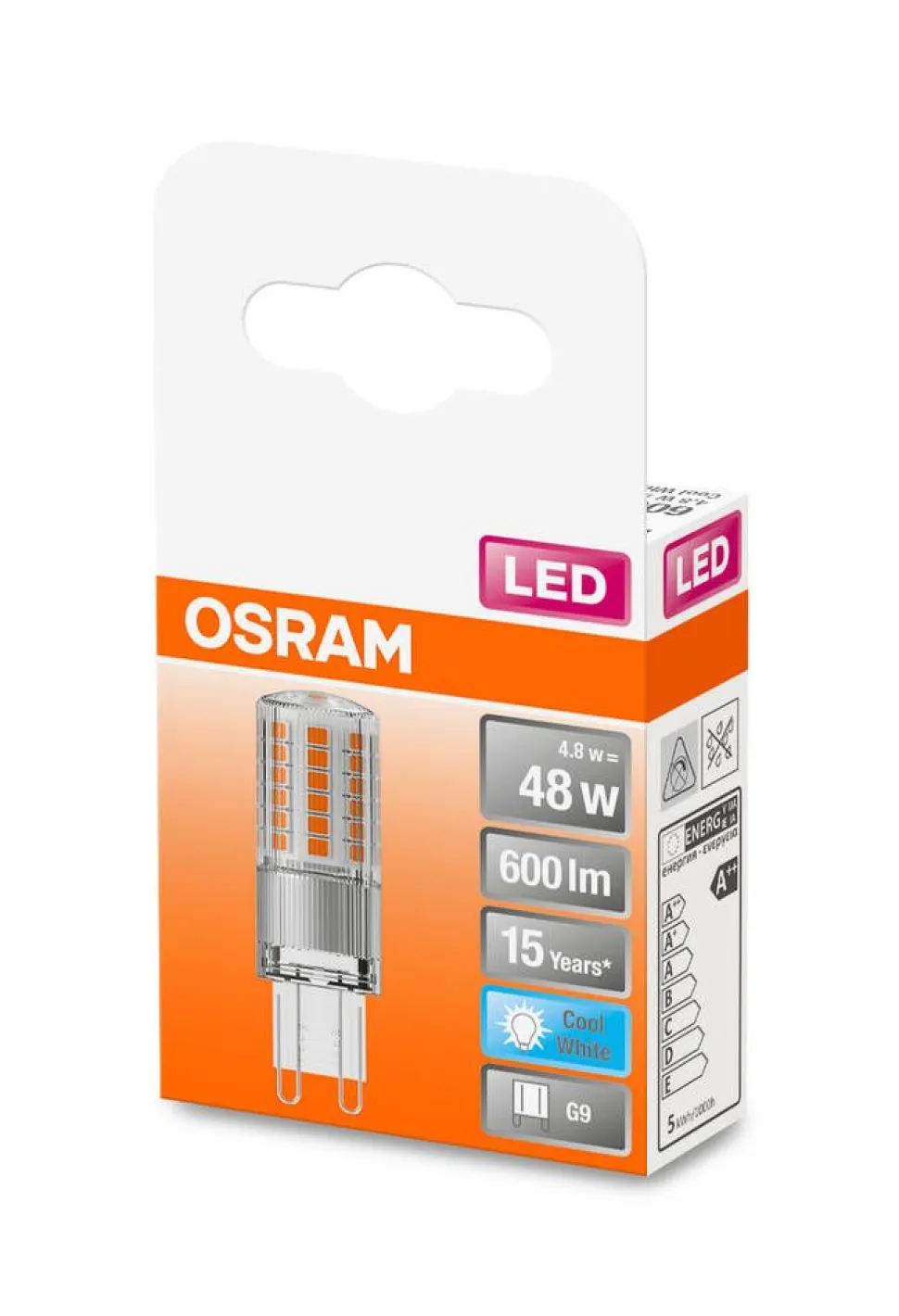 Osram LED pienoislamppu 600lm 4000K G9