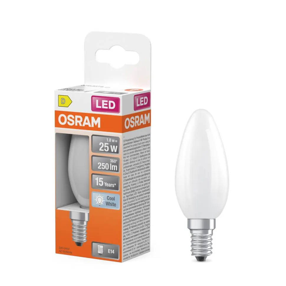 Osram LED Star Classic B 25 Filament 1.8W 840 Frosted E14