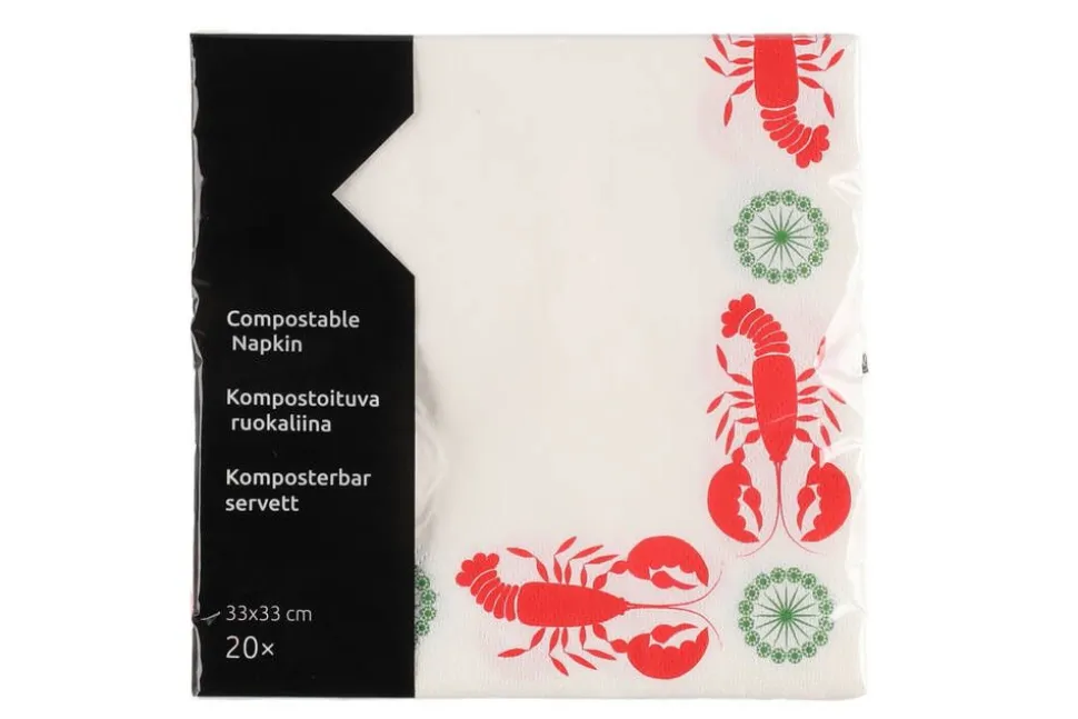 Rapu lautasliina 33 cm kompostoituva 20 kpl