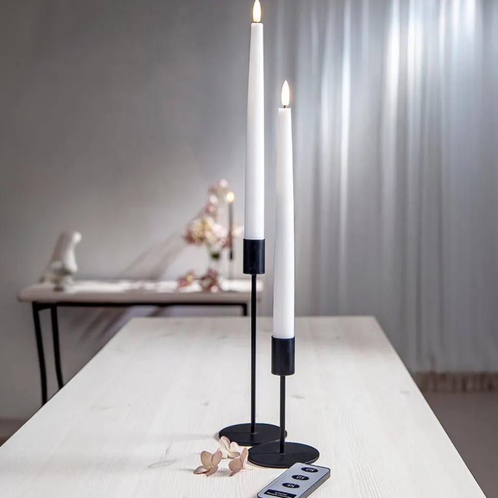 Star Trading LED-antiikkikynttilä Flamme Slim 28 cm valkoine