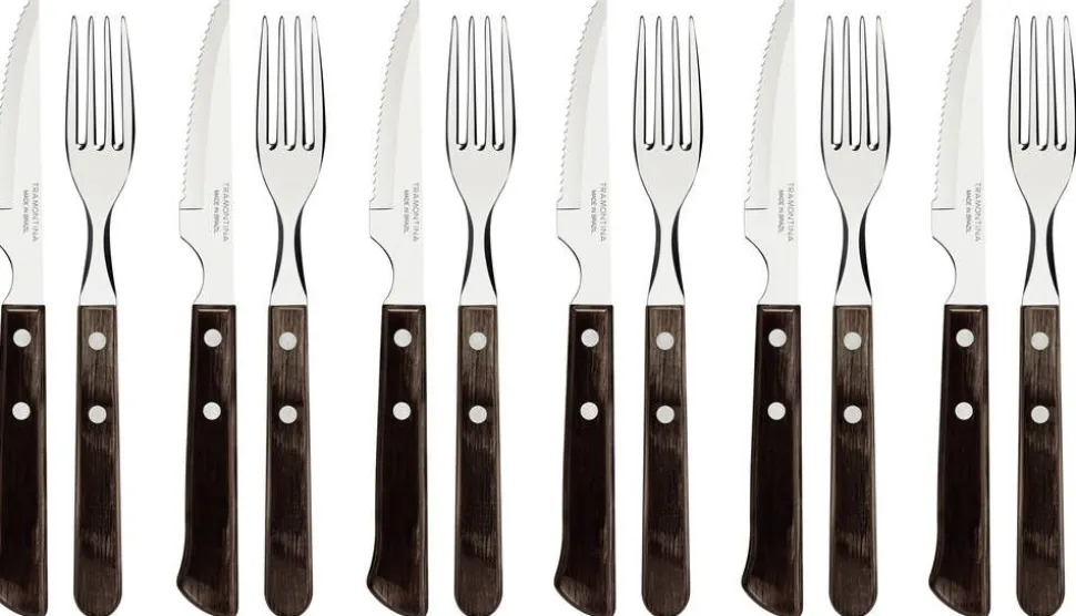 Tramontina pihviaterimet Churrasco 12 os. polywood