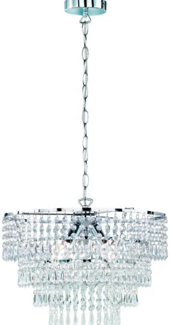 Trio Lighting kattokruunu Orient 42 cm 3xE14 kromi