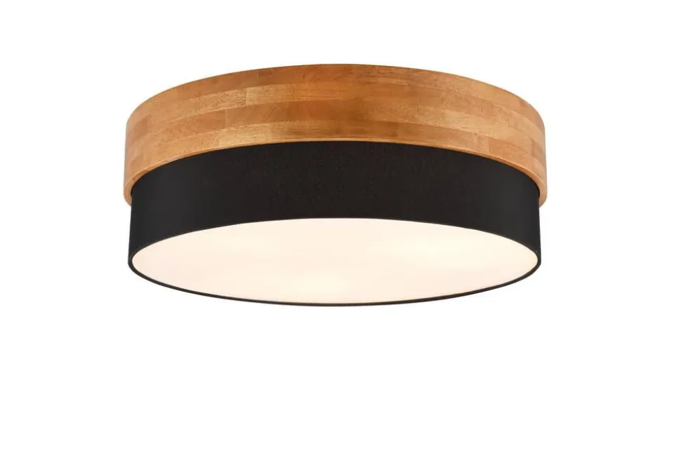 Trio Lighting kattovalaisin Seasons 50 cm E27 musta/puu