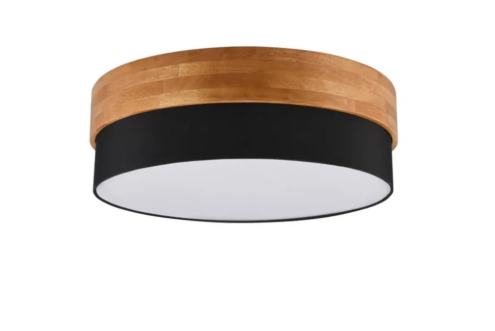 Trio Lighting kattovalaisin Seasons 50 cm E27 musta/puu