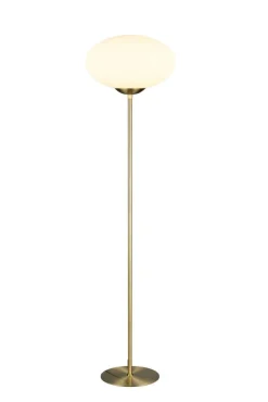 Trio Lighting lattiavalaisin Fomento E27 mattamessinki/valko
