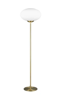 Trio Lighting lattiavalaisin Fomento E27 mattamessinki/valko