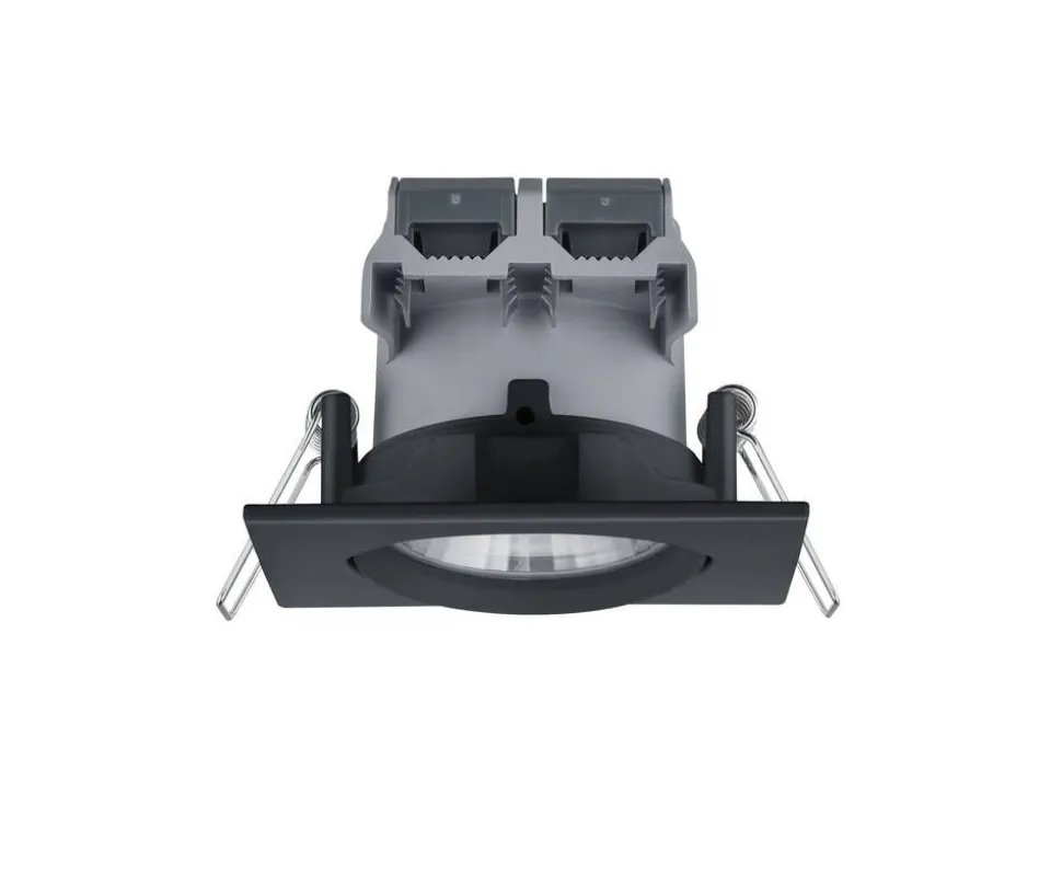 Trio Lighting LED alasvalo Pamir mattamusta neliö