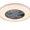 Trio Lighting LED kattotuuletin Harstad kromi starlight
