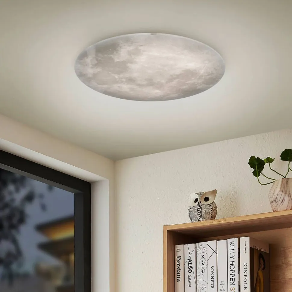 Trio Lighting LED kattovalaisin Lunar 40 cm valkoinen