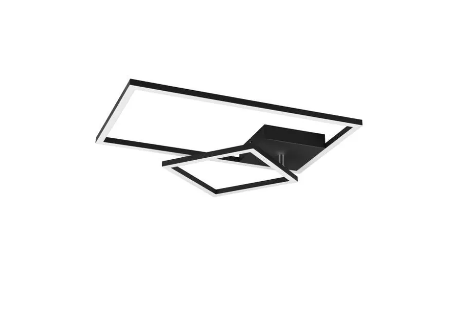Trio Lighting LED kattovalaisin Padella mattamusta
