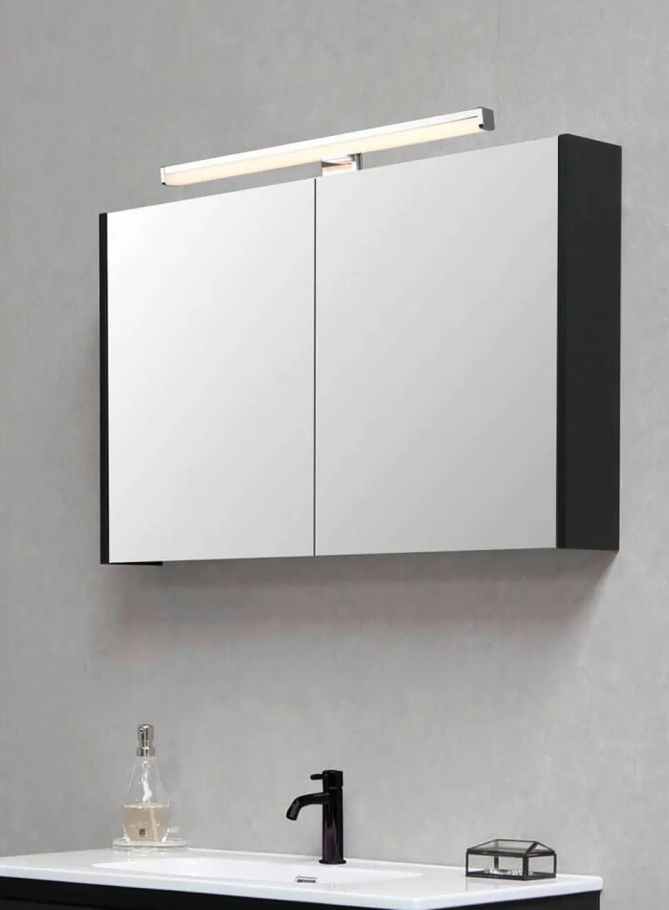 Trio Lighting LED seinävalaisin Lino H2O 40 cm kromi