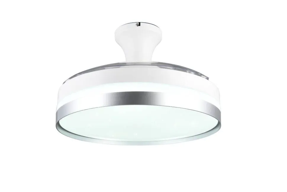 Trio Lighting LED tuuletinkattovalaisin Lindberg titaani sta