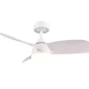 Trio Lighting LED tuuletinkattovalaisin Helsinki mattavalkoi