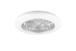 Trio Lighting LED tuuletinkattovalaisin Stralsund harmaa sta