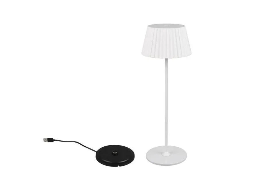 Trio Lighting LED ulkopöytävalaisin Suarez mattavalkoinen la