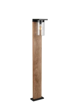Trio Lighting pylväsvalaisin Ardila 100 cm E27 puu/m.musta h