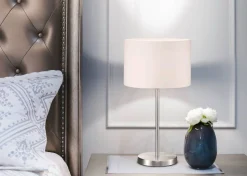 Trio Lighting pöytävalaisin Hotel 32 cm E14 valkoinen
