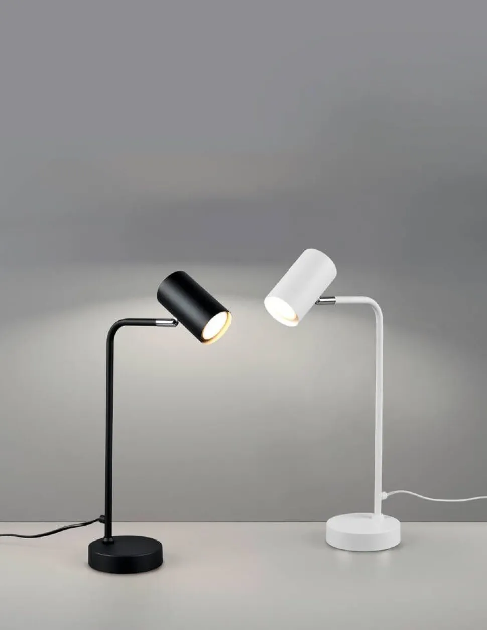 Trio Lighting pöytävalaisin Marley GU10 mattavalkoinen