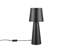 Trio Lighting pöytävalaisin Nubian E27 mattamusta