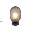 Trio Lighting pöytävalaisin Facette E27 mattamusta/savu