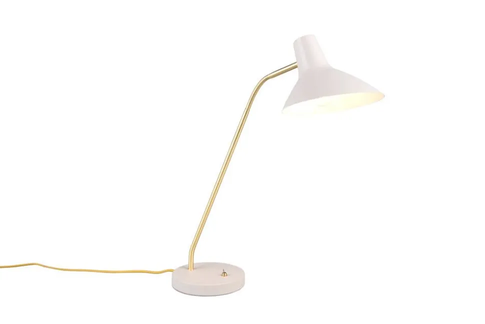 Trio Lighting pöytävalaisin Traveller E27 lämmin harmaa/matt