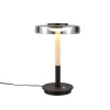 Trio Lighting pöytävalaisin Celeste LED mattamusta/kromattu/