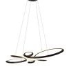 Trio Lighting riippuvalaisin Fly LED mattamusta
