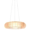 Trio Lighting riippuvalaisin Monte LED 60 cm valkoinen/puu