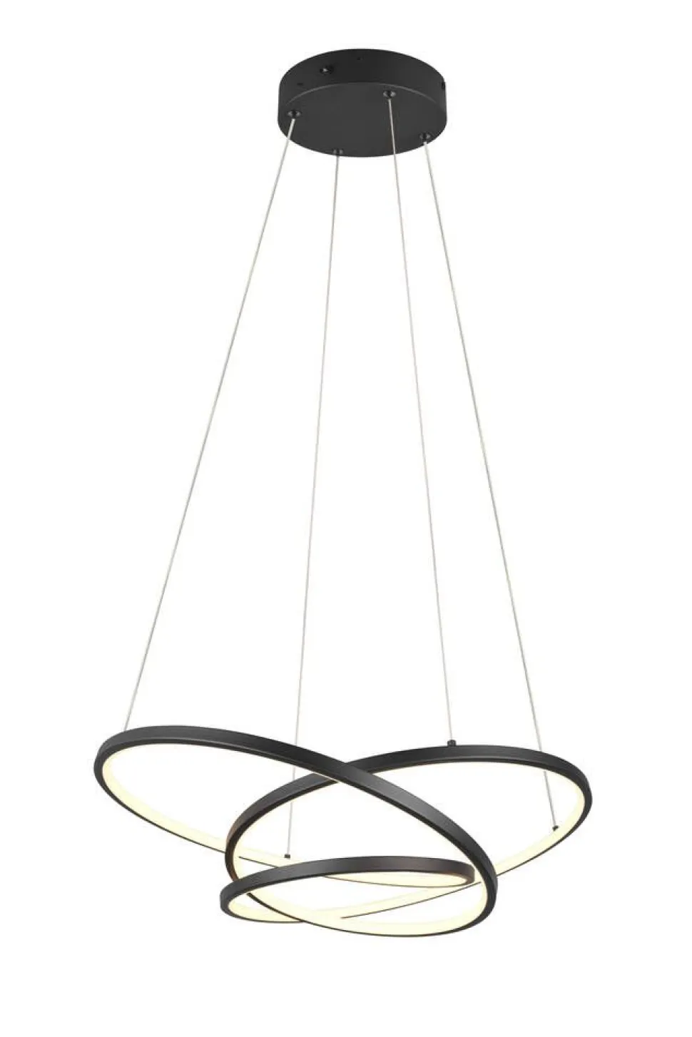 Trio Lighting riippuvalaisin Darvin LED 64 cm mattamusta